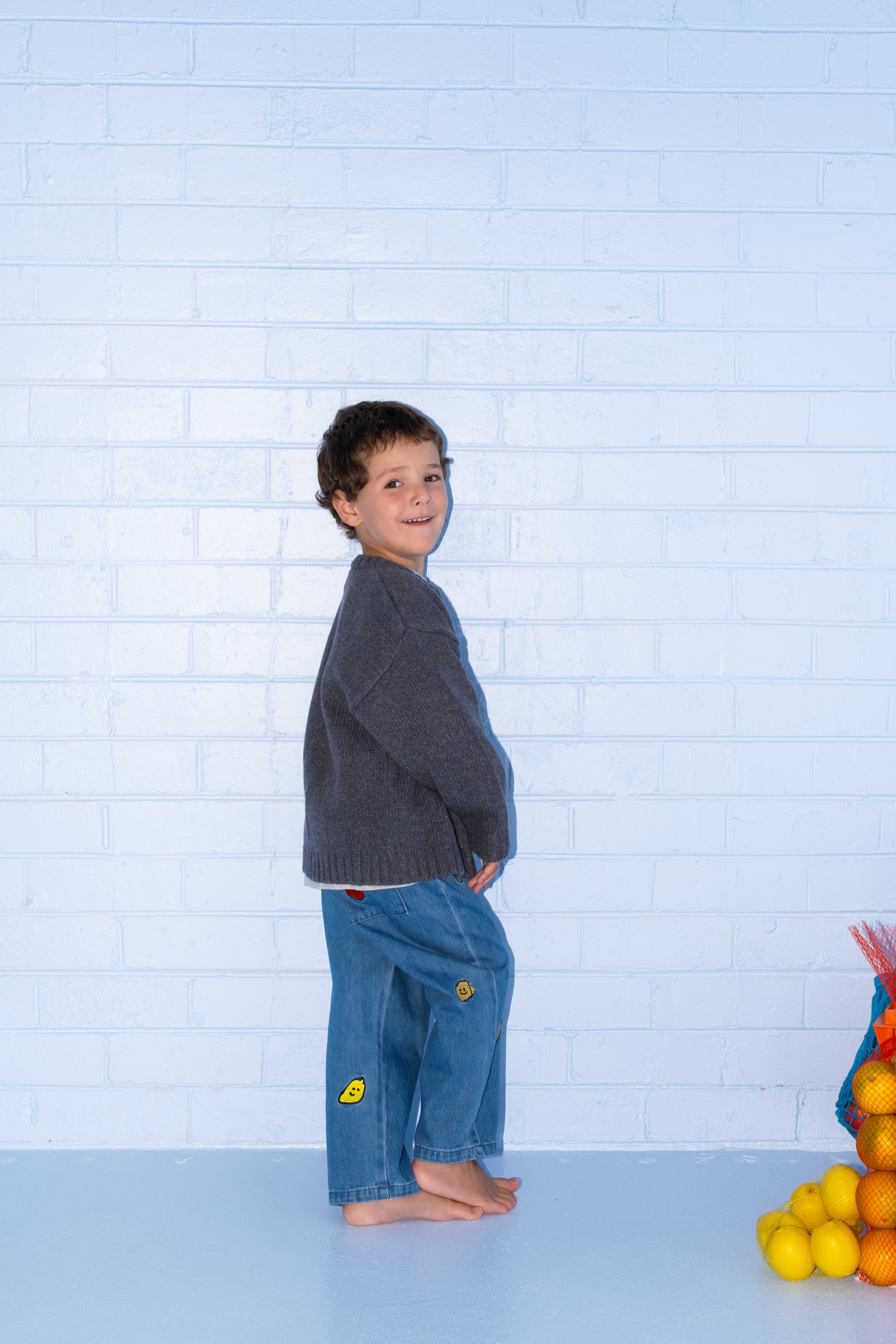 【即納/送料無料】Grown / ORGANIC FRUIT SALAD DENIM PANTS