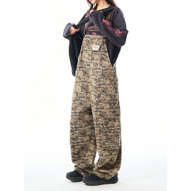 カモフラージュワークオーバーオール   R00840
