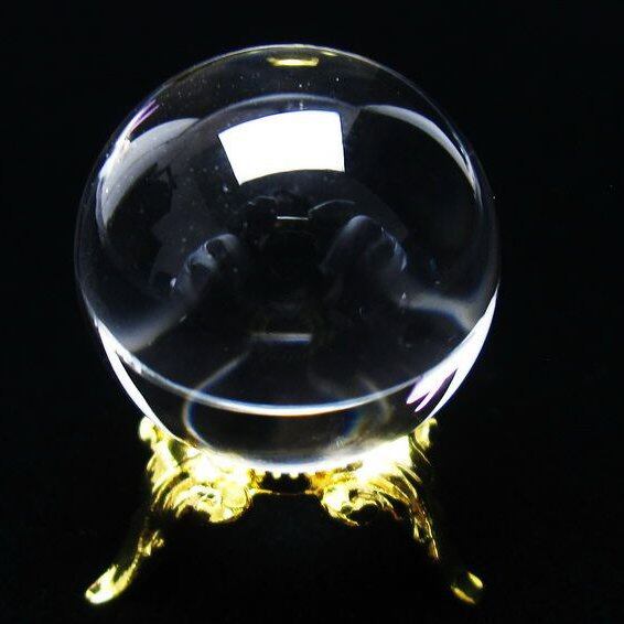 水晶 丸玉 ブラジル産 24mm 一点物  おまかせ便 141-6434