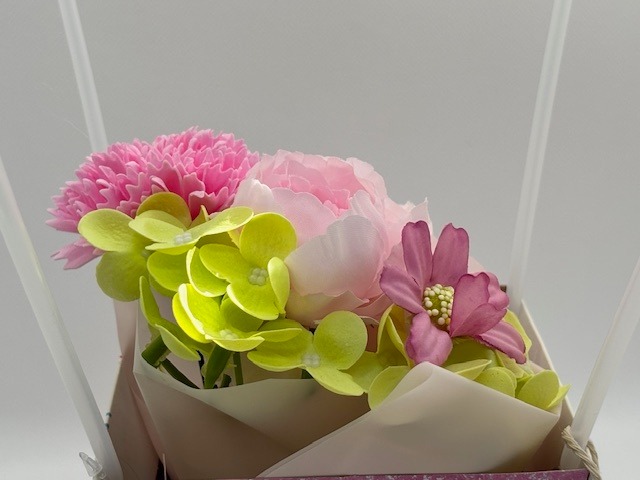 アートバッグ　ソープフラワーブーケ