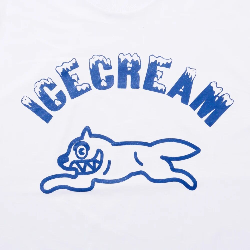 / COTTON TSHIRT RUNNING DOG FLAME