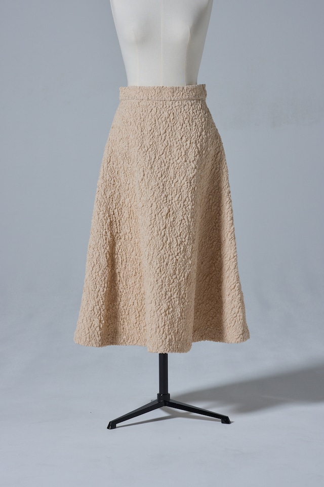 FLOWER MATELASSE SKIRT 26SS20