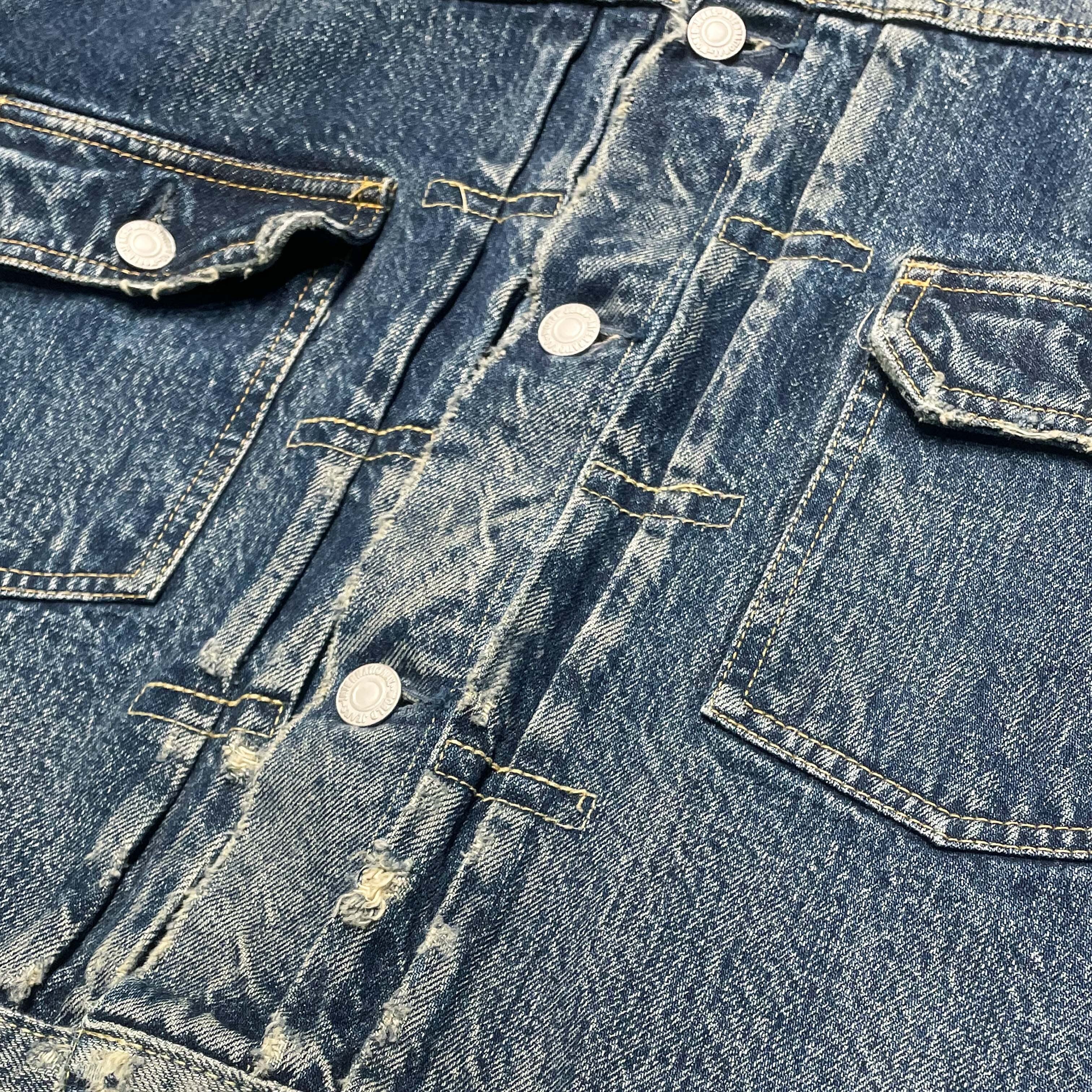 Benjamin Authentic Club Vintage Wash Denim Trucker Jacket Japan