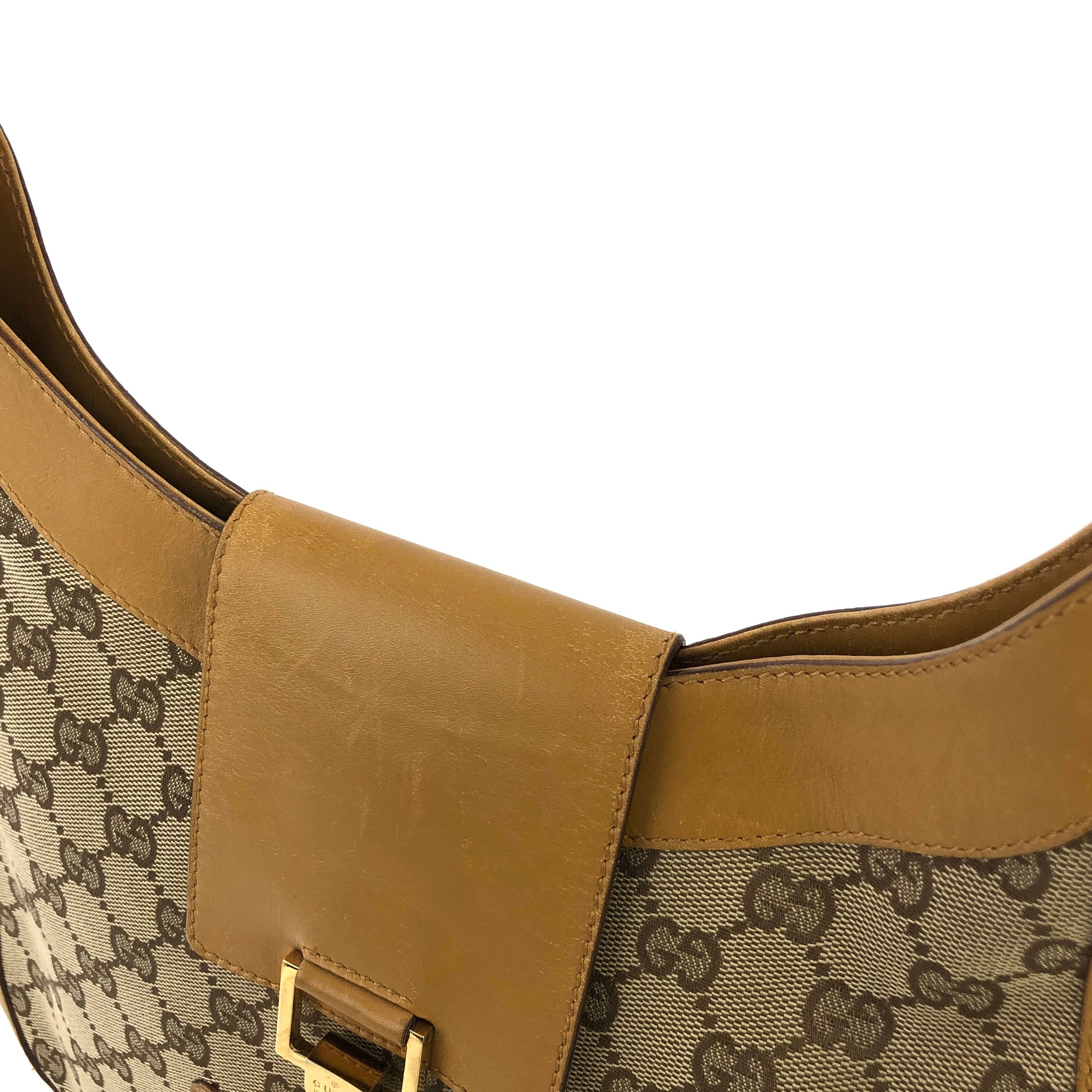GUCCI グッチ ホースビット GGキャンバス×レザー ホーボー GUCCI グッチ ホースビット GGキャンバス×レザー ホーボー