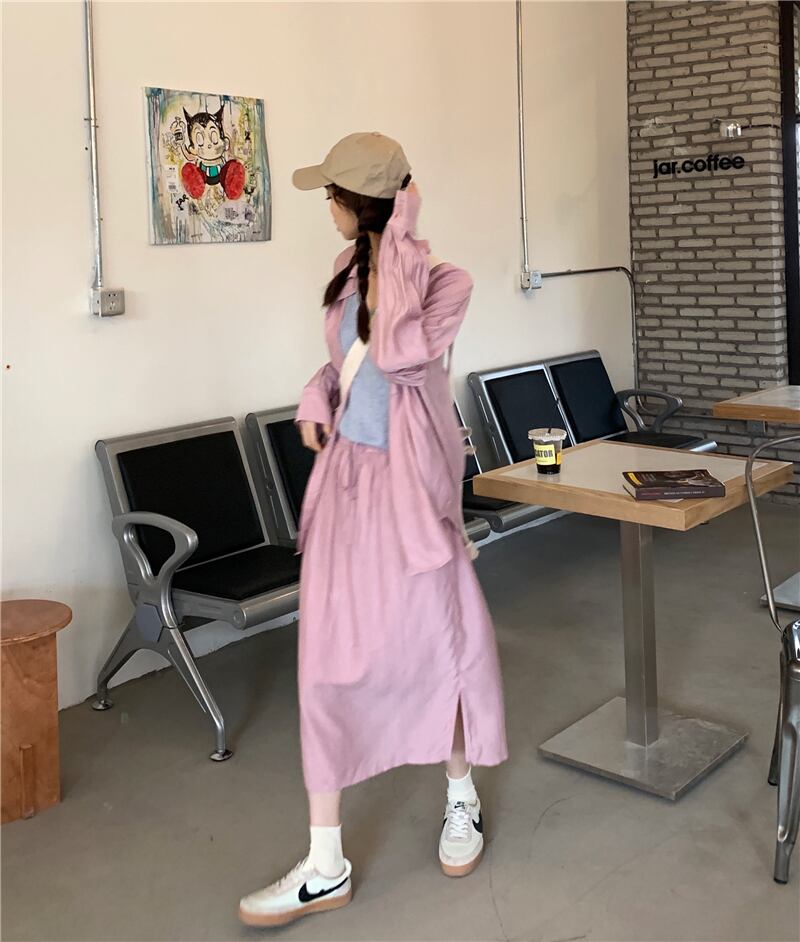 カジュアルサマースタイルルーズシャツ トップス スカート 夏物 モンロー79554236560