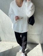 【25aw・再販】Rib-hem Knit Jogger Pants_Gray・Black