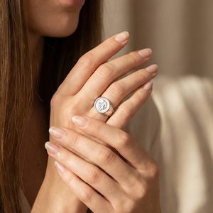 デザインシグネットリングシルバー