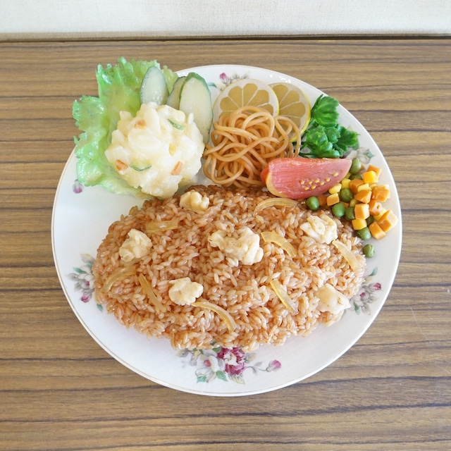 チキンライスの食品サンプル（皿なし）