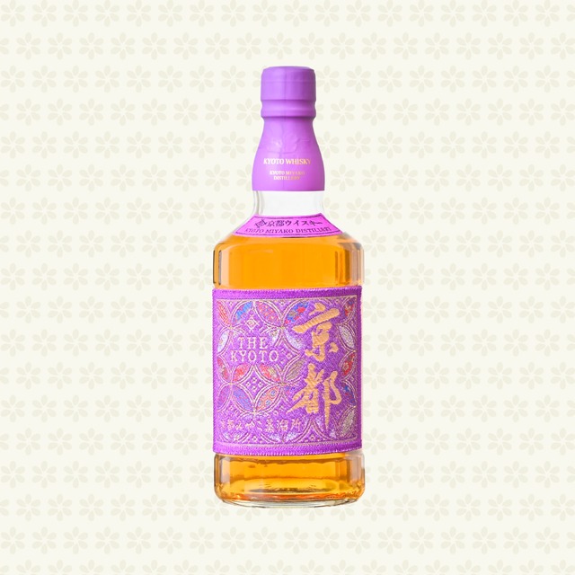 京都ウイスキー　西陣織ラベル　紫帯　700ml