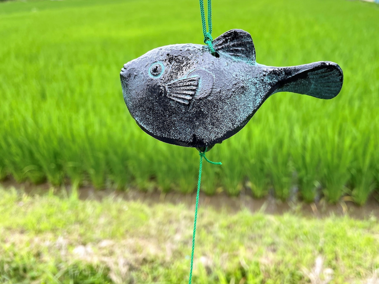 風鈴　フグ　南部鉄器