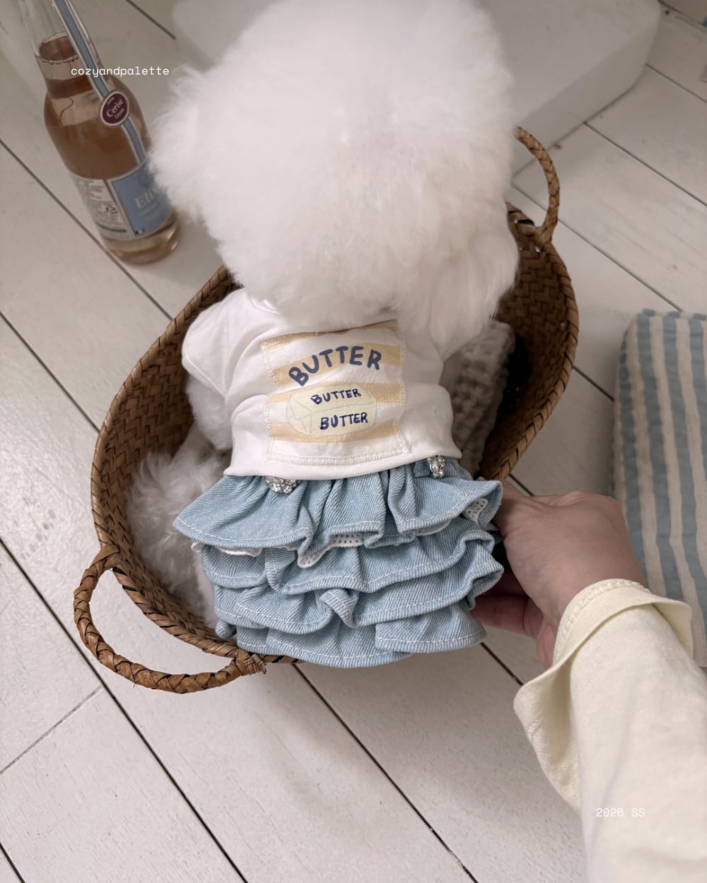 予約【COZY N】Butter Bib Cape Top
