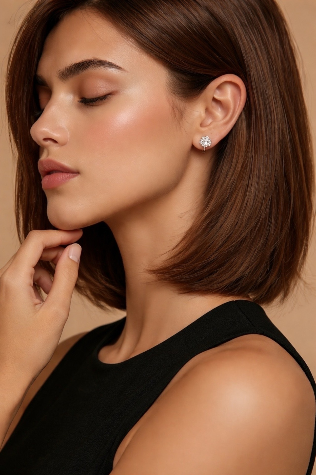 10mmキュービックジルコニアピアス / イヤリング 画像4