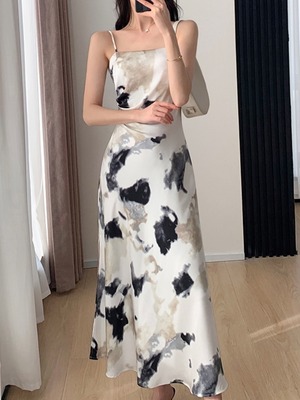 marble camisole dress.3168