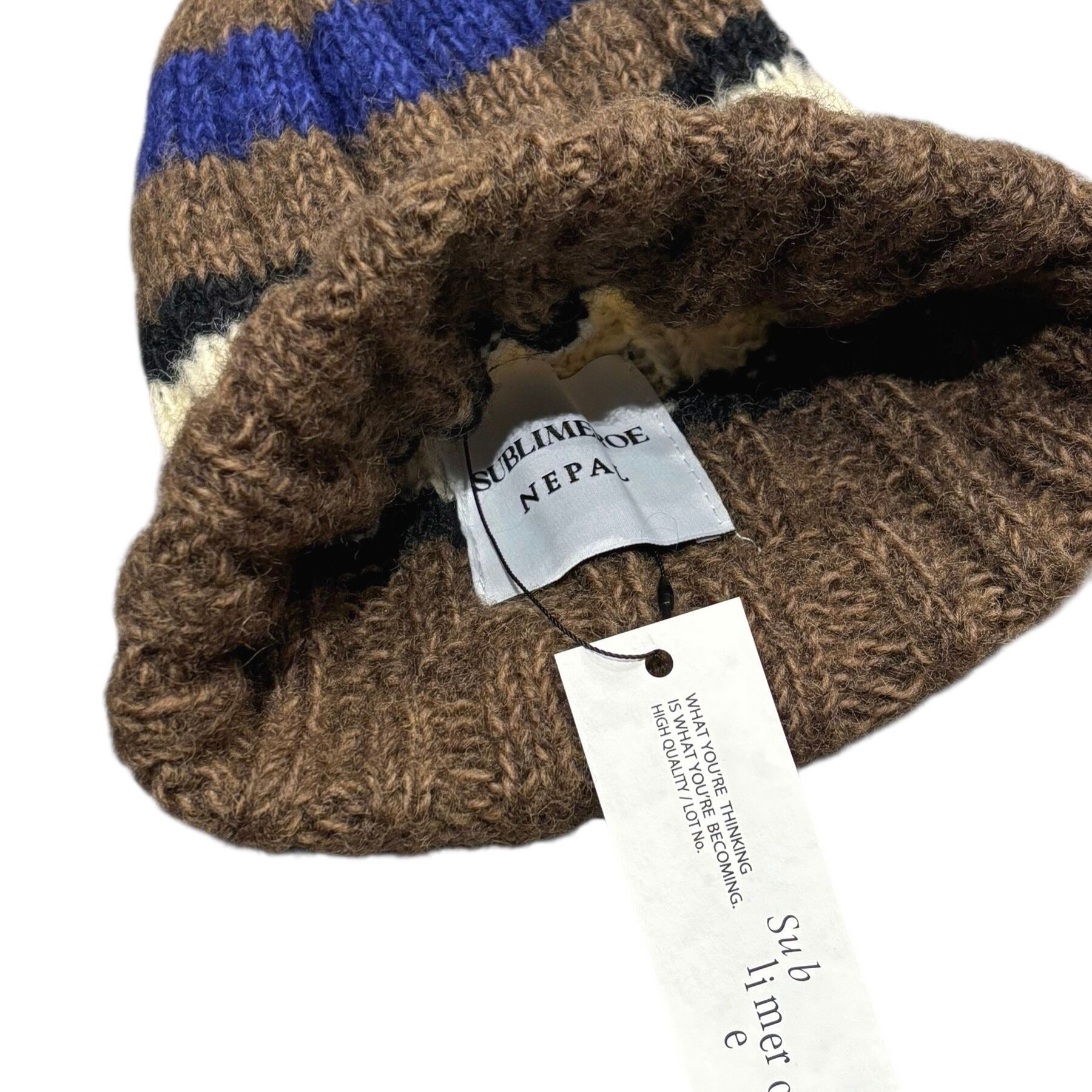 Sublimeroe HAND KNIT LINE WATCH CAP / (旧SUBLiME) サブライム