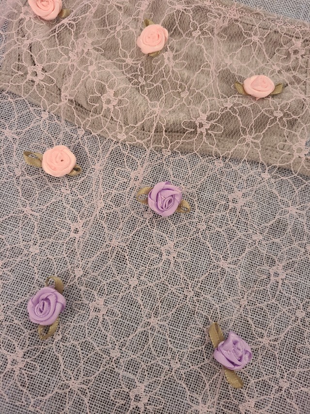 レース付きバンブーレーヨンマスク