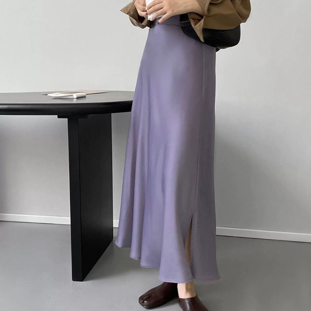 サイドスリットドレープスカート　21434