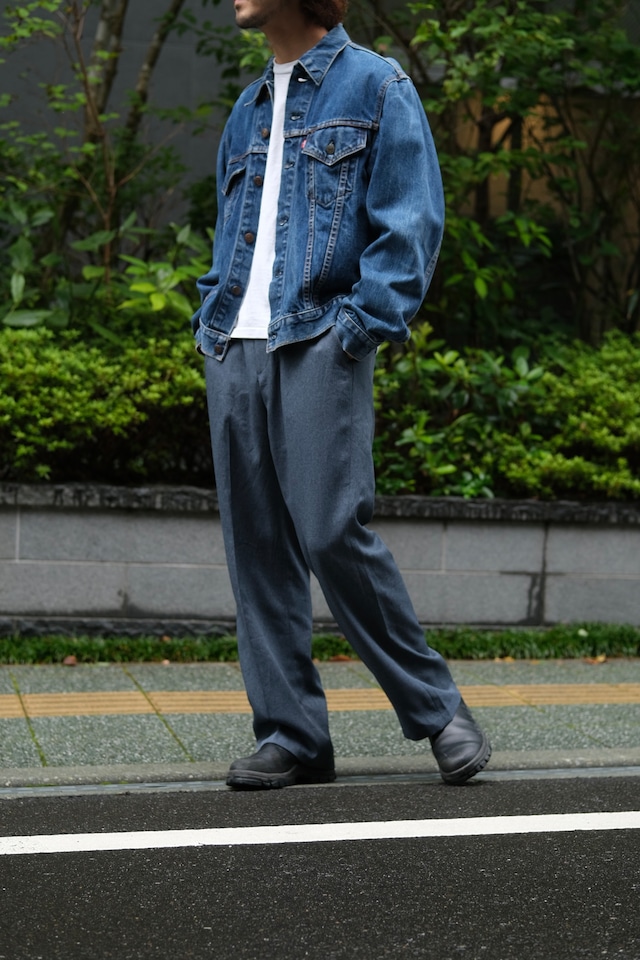 Utah/80-90's "LEVI'S" ACTION SLACKS/blue gray