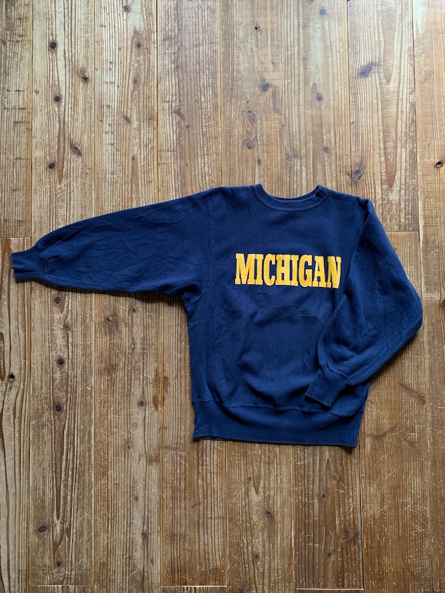 90's Champion チャンピオンリバースウィーブ  ''MICHIGAN'' 表記(L) ネイビー USA製