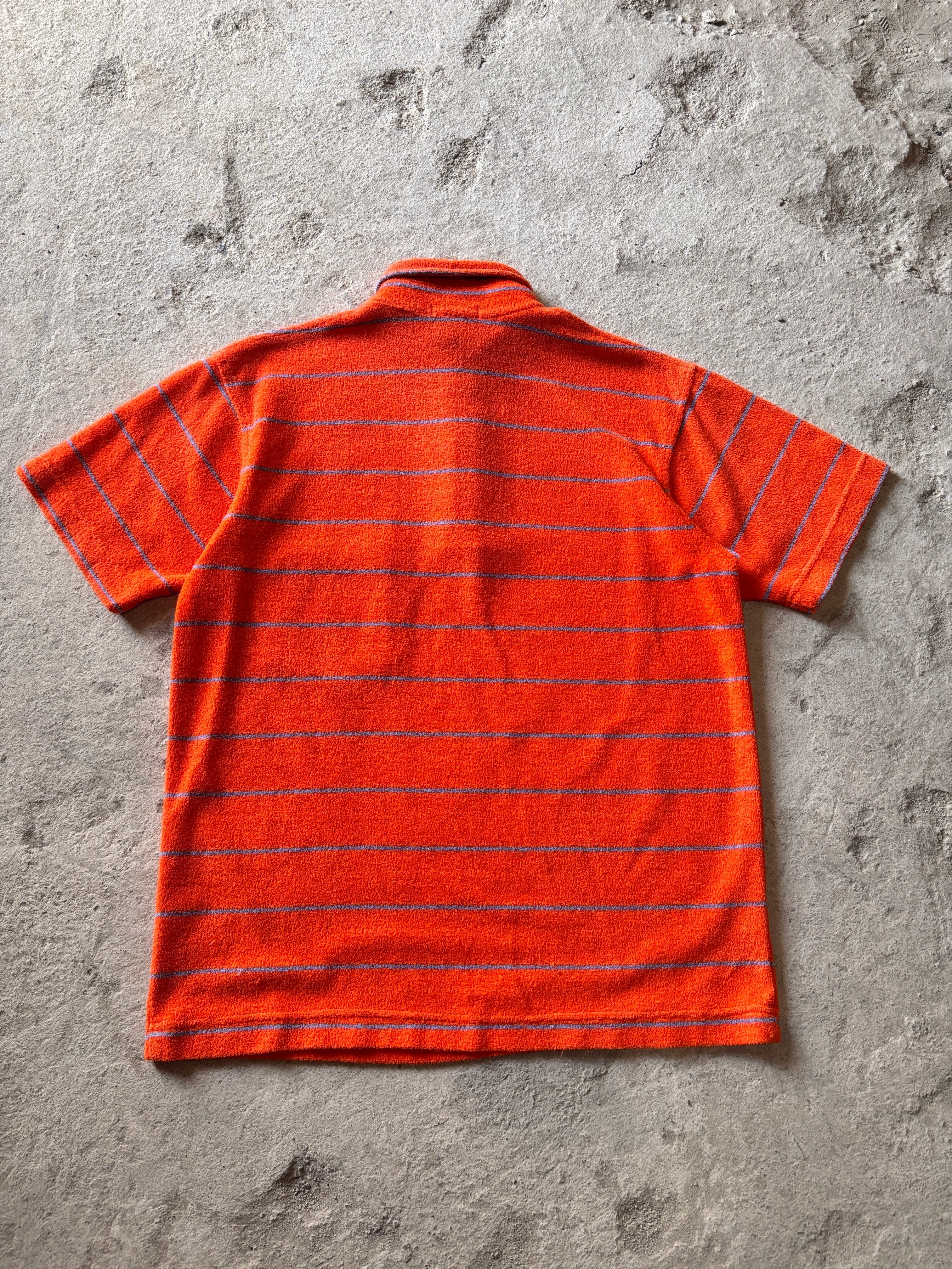 「【美品.正規品】00s OLD STUSSY 胸刺繍ロゴ ポロシャツ」 90～00s OLD STUSSY/Logo embroidery Polo Shirt/USA製/紺タグ/S (M