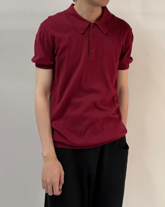【2018's PRADA】summer knit basic polo