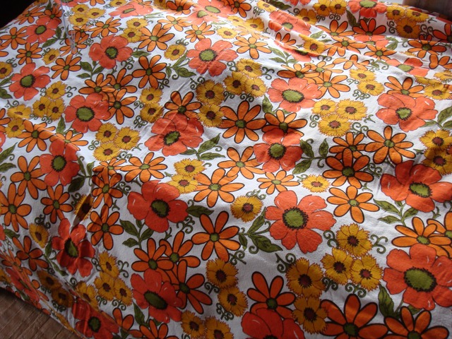 Vintage flower large bed cover 6500yen