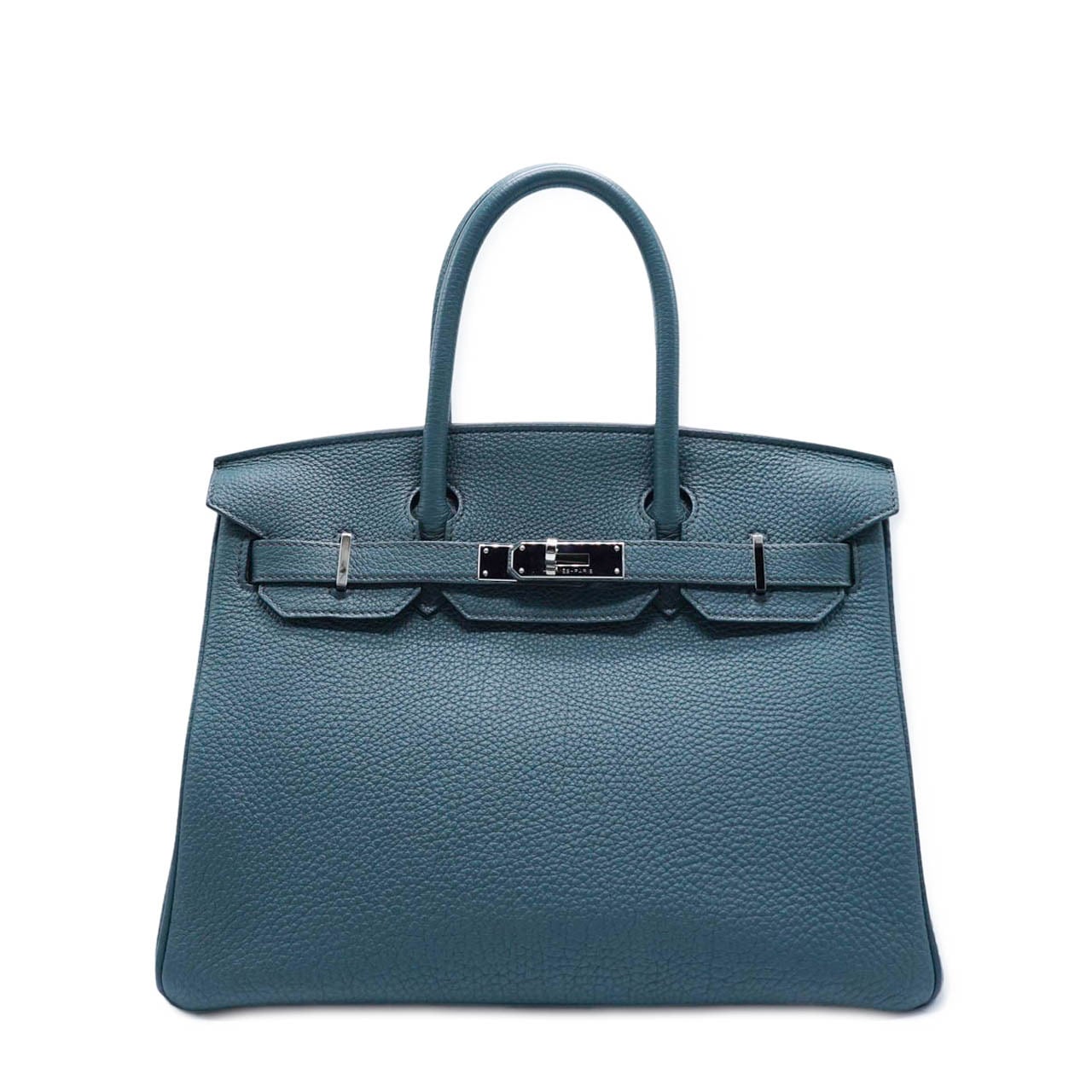 HERMES エルメス バーキン30 トゴ ブルーオラージュ SV金具 C刻印 