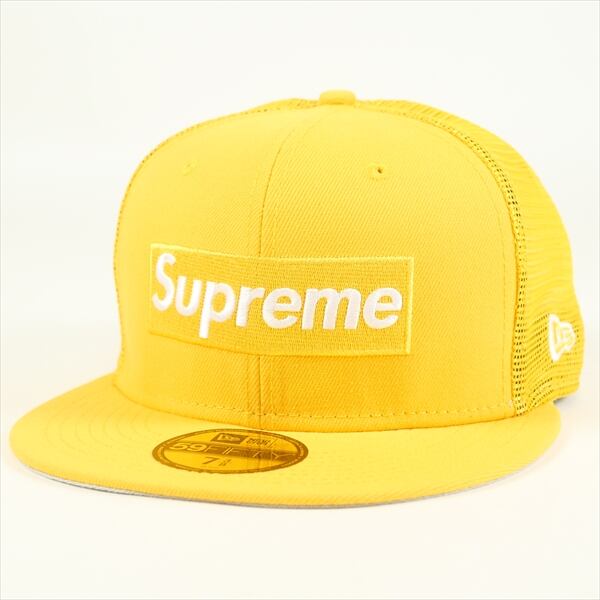 Supreme Box Logo Mesh Yellow New Era