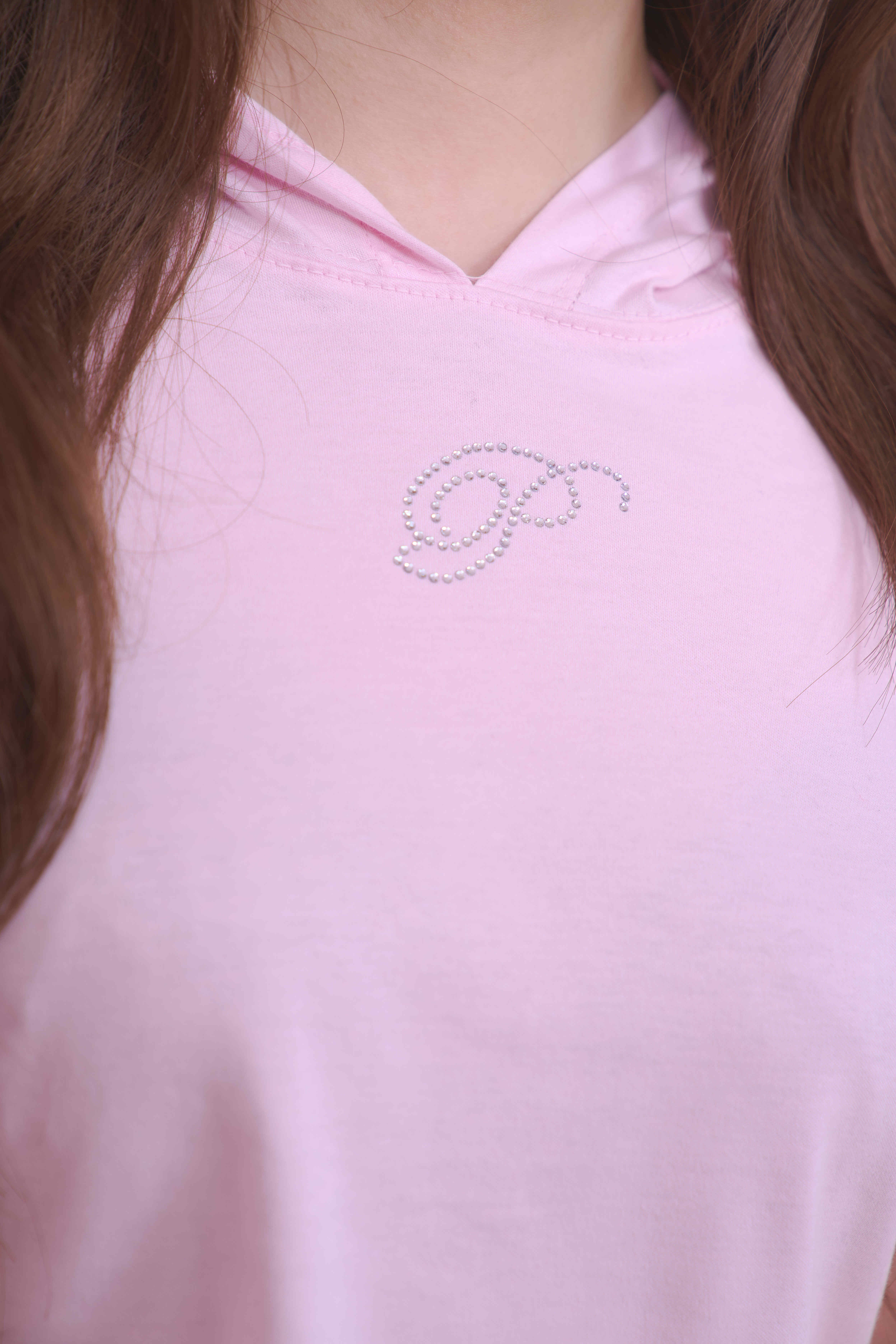 twinkle frill hoodie tops〈baby pink〉 | PRIMAVELY