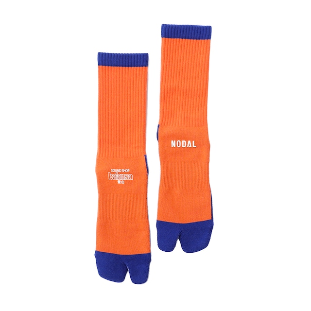 balansa × NODAL Bicolor Socks（Orange/Blue）