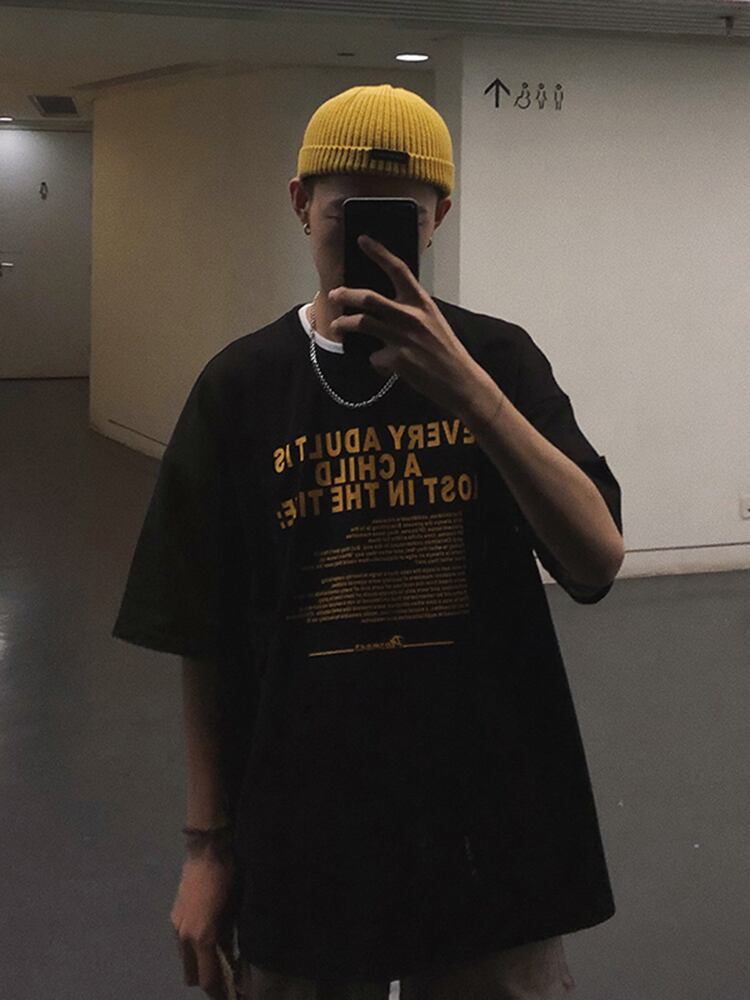 全3色 Tシャツ カットソー プリント カジュアル シンプル