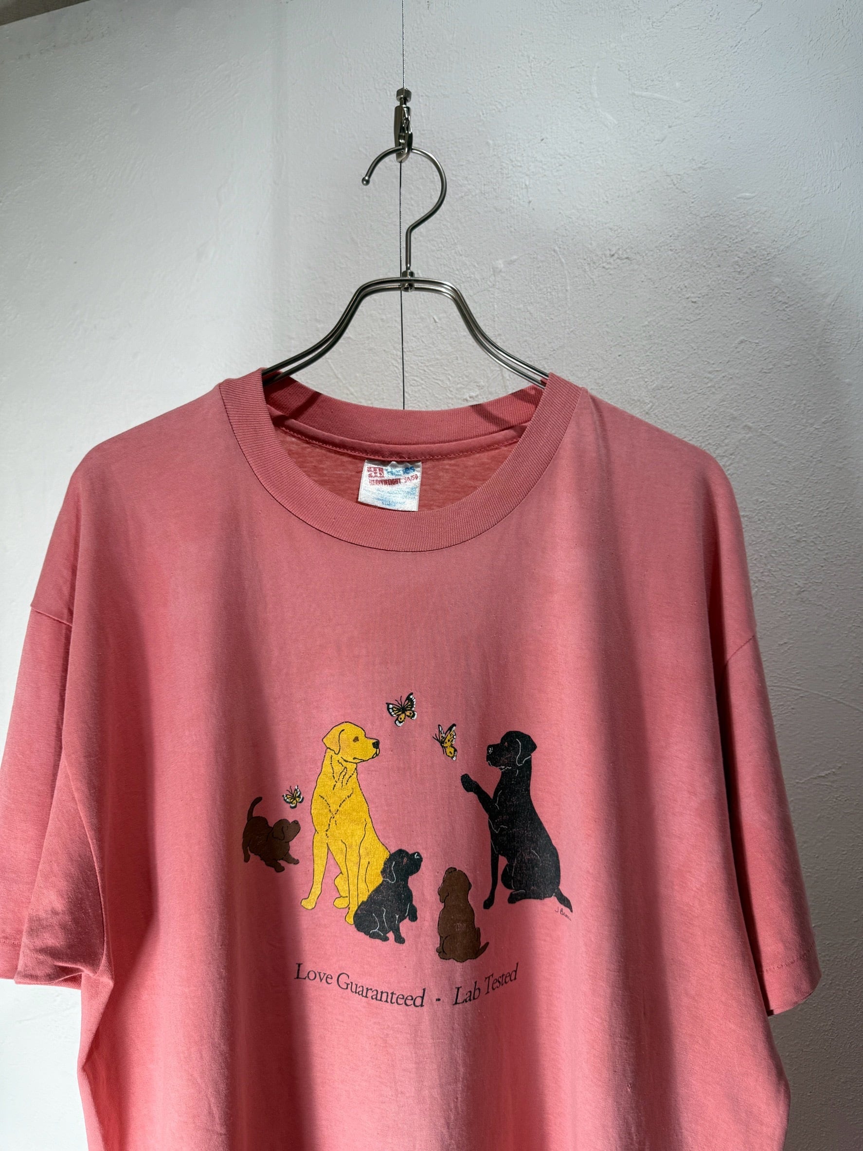 90’s USA Made “Love Guaranteed - Lab Tested” Labrador Art T-shirt