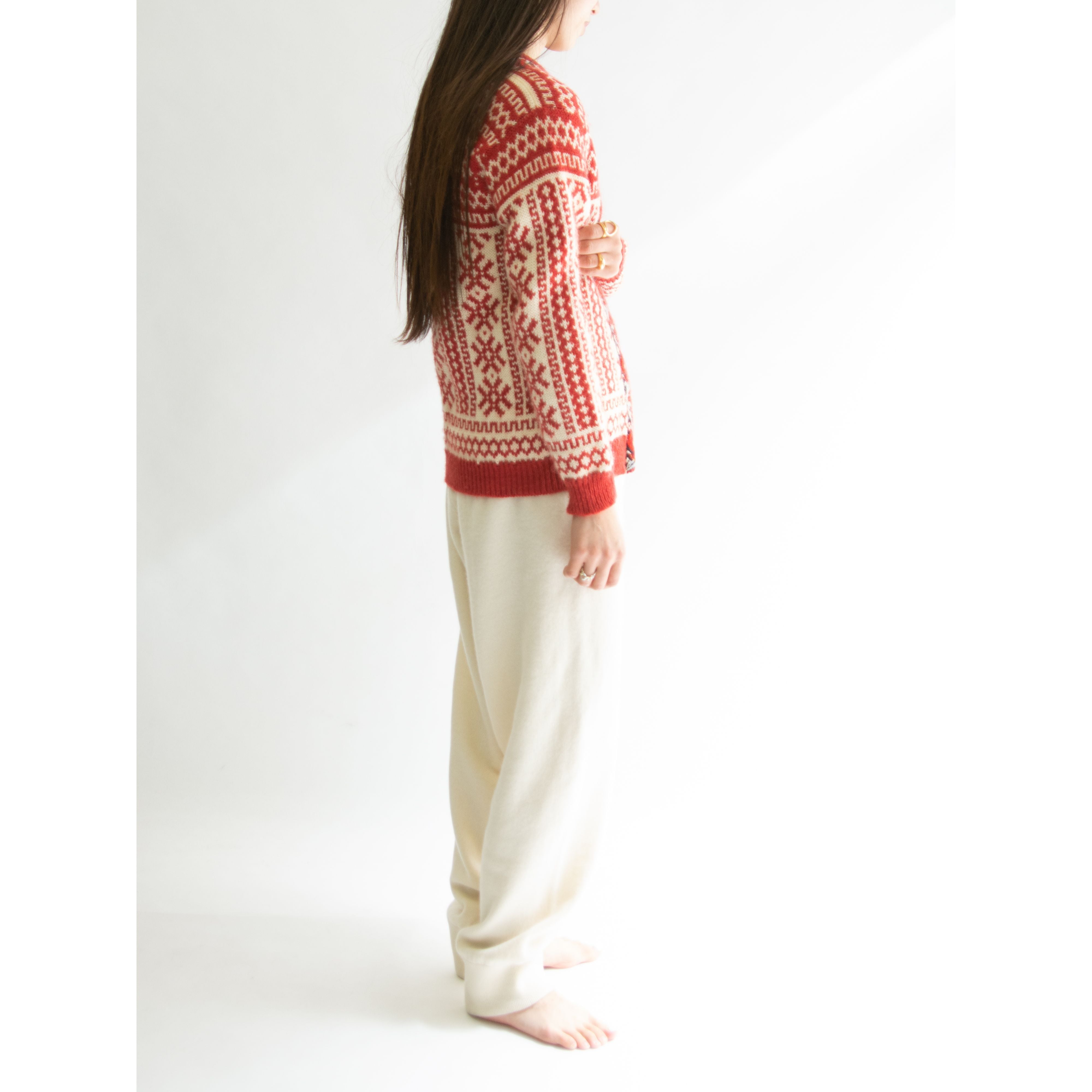 【DALE OF NORWAY】70's 100% wool Nordic cardigan（ダーレオブノルウェー ノルディックセーター ニットカーディガン ）1c