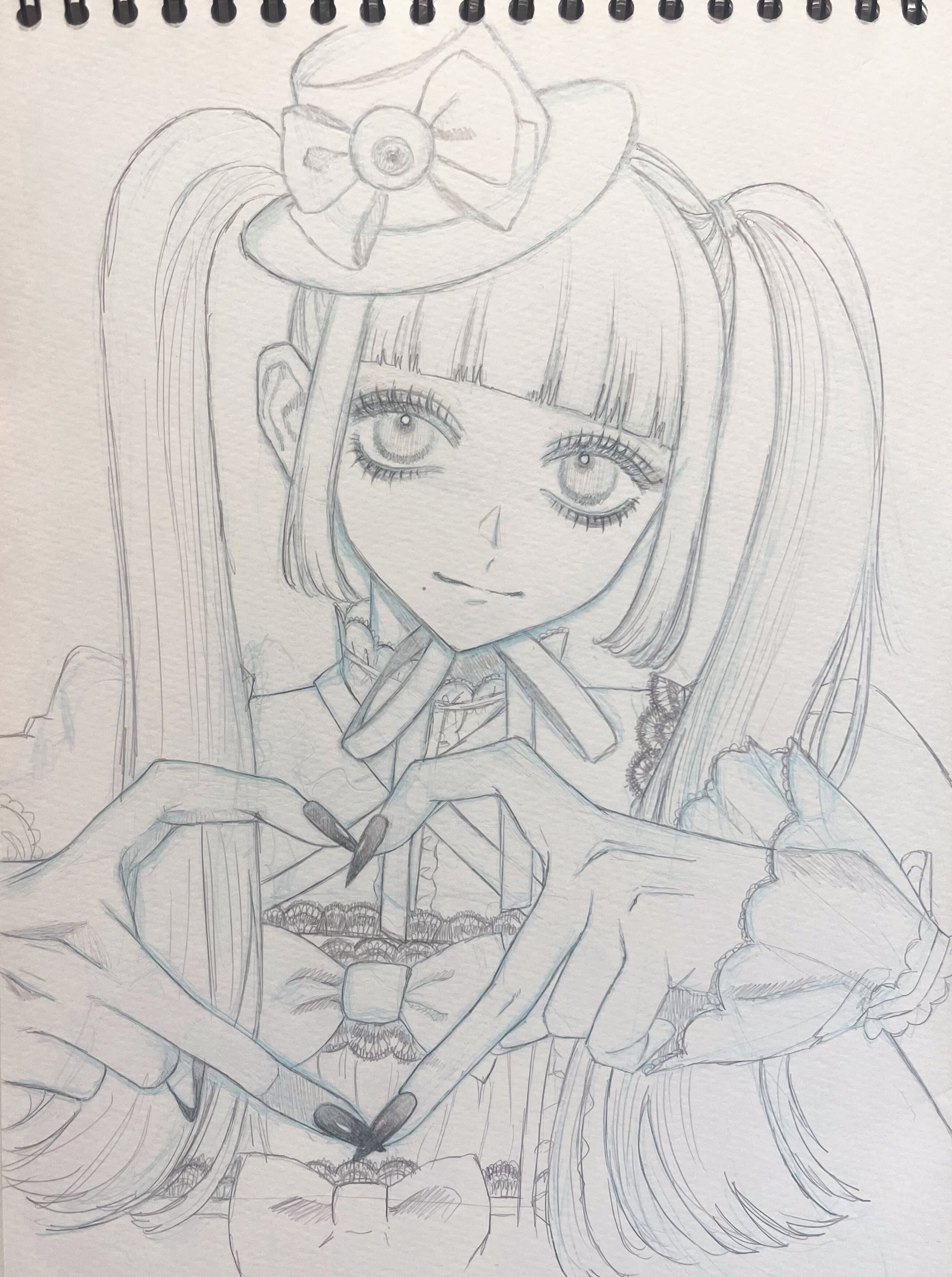 チェキ風イラストカード【1点もの原画付き】 | ruhunachan