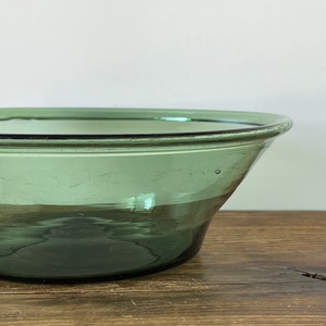 Large Glass Bowl / Green