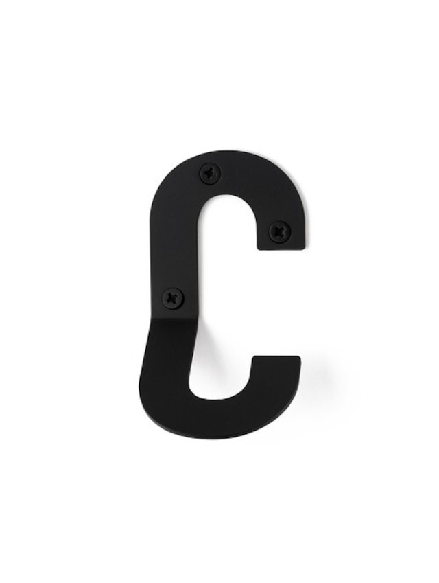 LETTER HOOK C フック　壁掛け　サイン　英文字　アルファベット