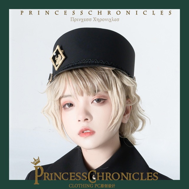 王子系 皇子系ロリィタ 少年装 男装 ブランド Princess Chronicles ハット レトロ 病み可愛い  ストリート系 地雷系 原宿系 イベント 舞台衣装 ロリィタ