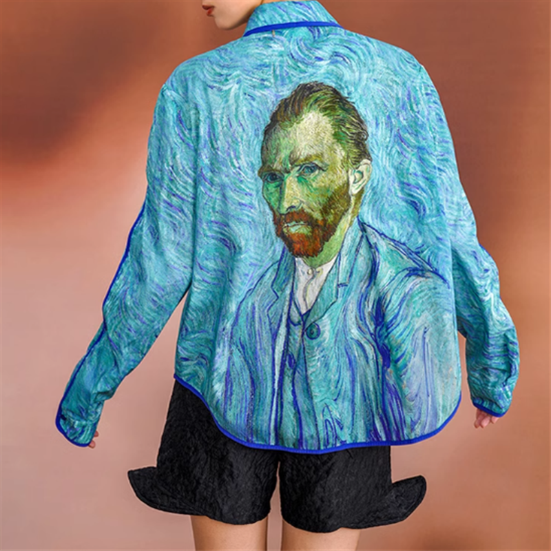 【Camoooni】デザイン画シャツ 10823