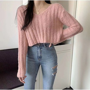 ショート丈セーター