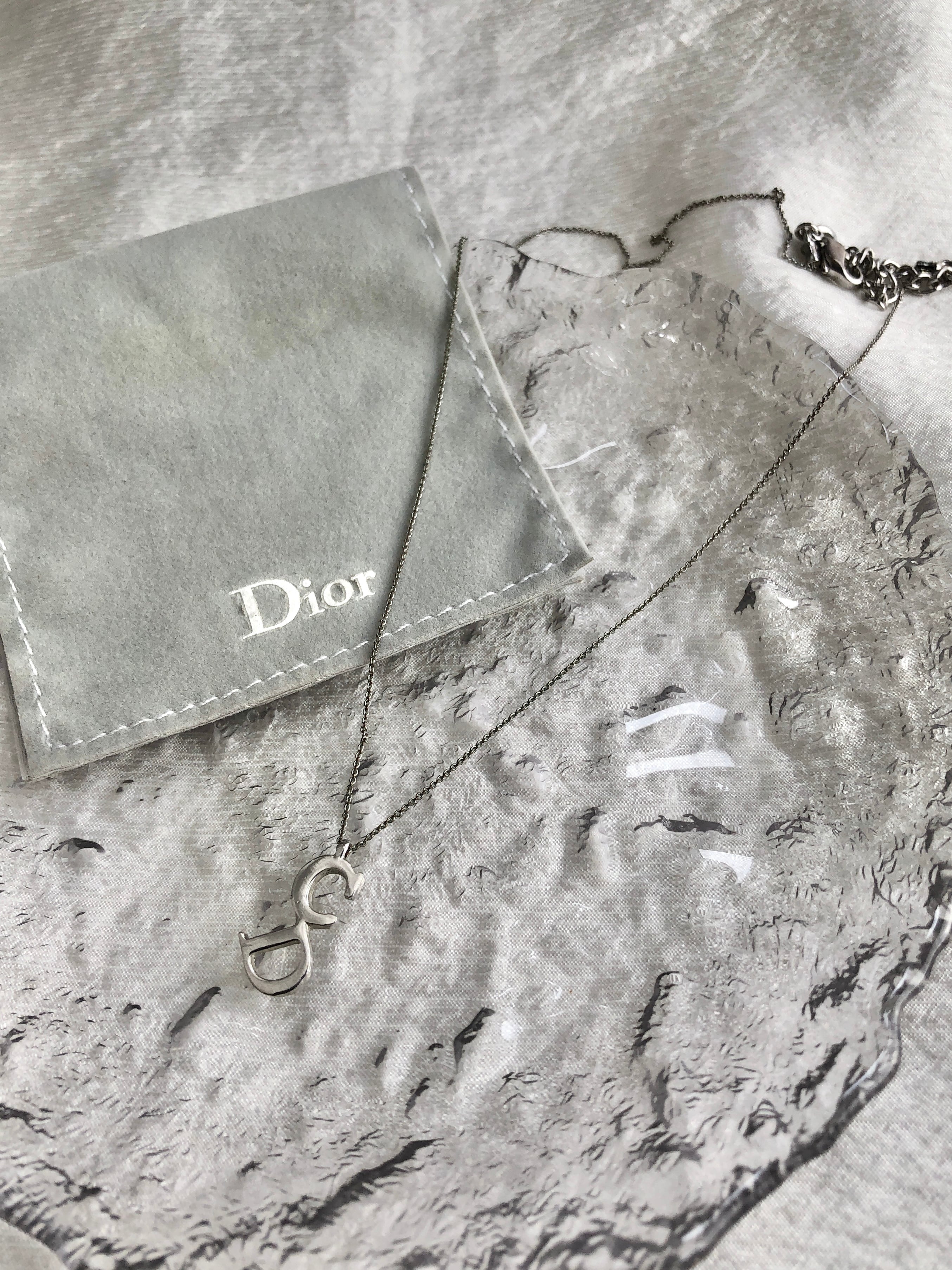 Christian Dior クリスチャン ディオール ネックレス シルバー CD