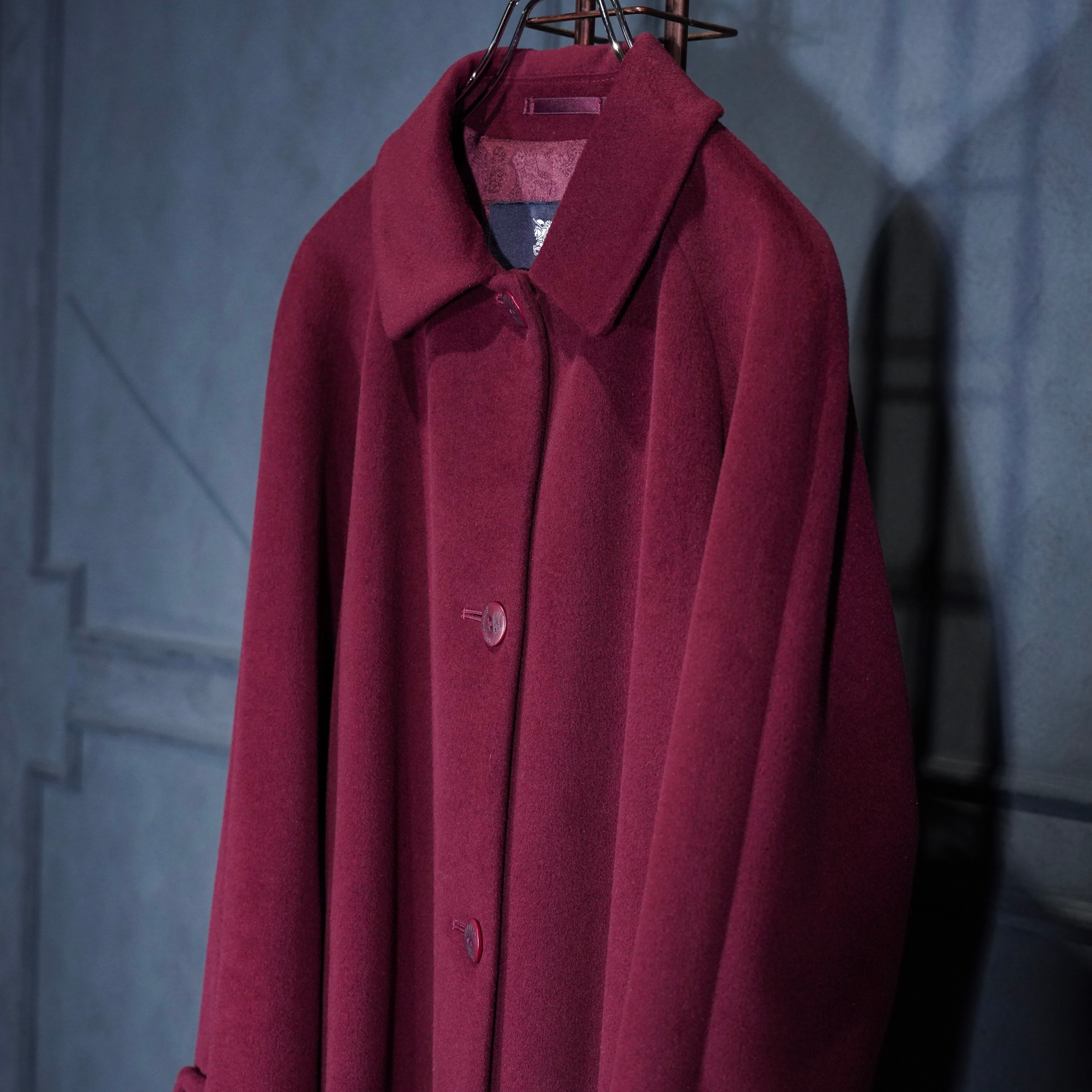 BURBERRY LONDON ANGORA BREND WOOL BALMACAAN COAT/バーバリー