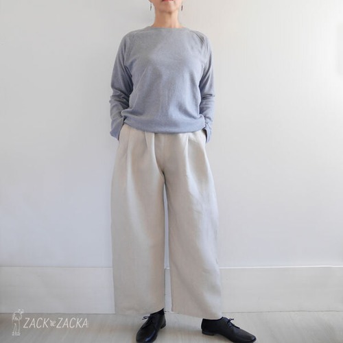 NEW*オーガニックコットン100％ロングスリーブシャツ　心地よい肌さわり　フェアトレードシサム工房