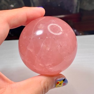 6.濃厚ピンク☆スターディープローズクォーツ スフィア