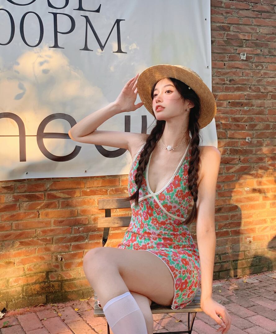 フローラルドレス サマーショートスカート ウェスト 大人ガーリー スウィート キュート カジュアル 夏物 花柄 ブラックストロベリース64625375073