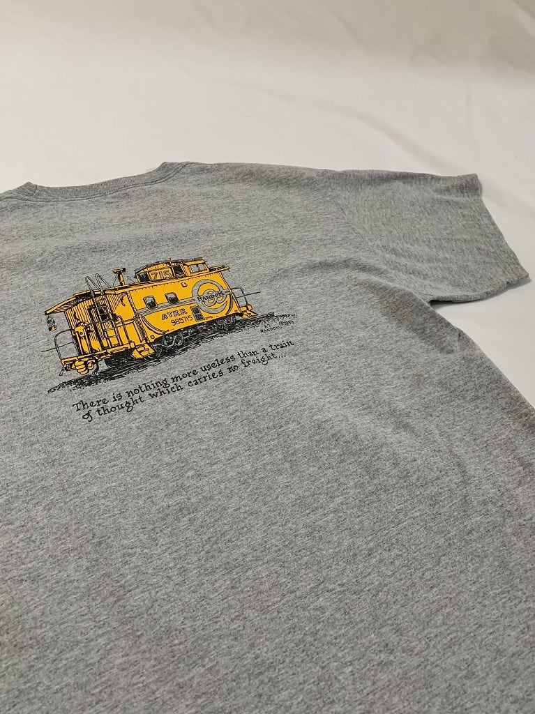 Train Motif Double-Sided Printing T-Shirt