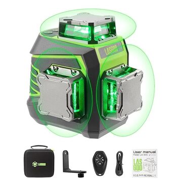 水平器 レーザー墨出し器 12ライン 8ライン 自動補正機能 グリーン 