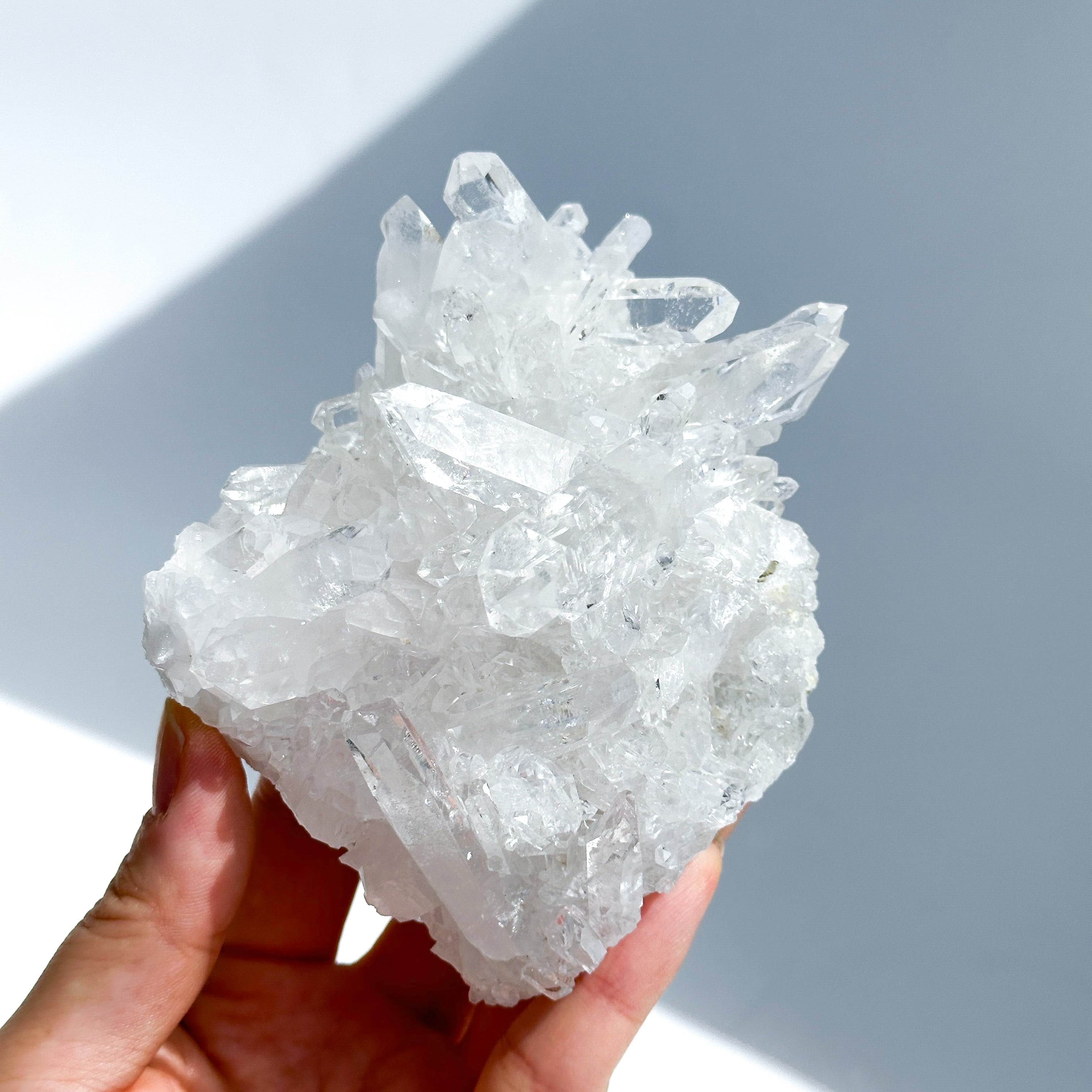 煌めきがすごい◎ ゼッカ産水晶クリアクォーツ クラスター94◇ Clear