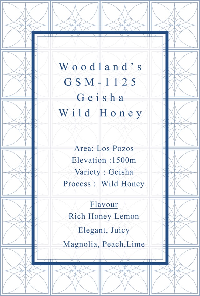 Woodland's Geisha Wild Honey GSM1125