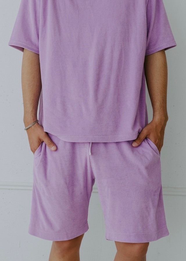 ORGANIC COTTON PILE SET UP MENS - PURPLE