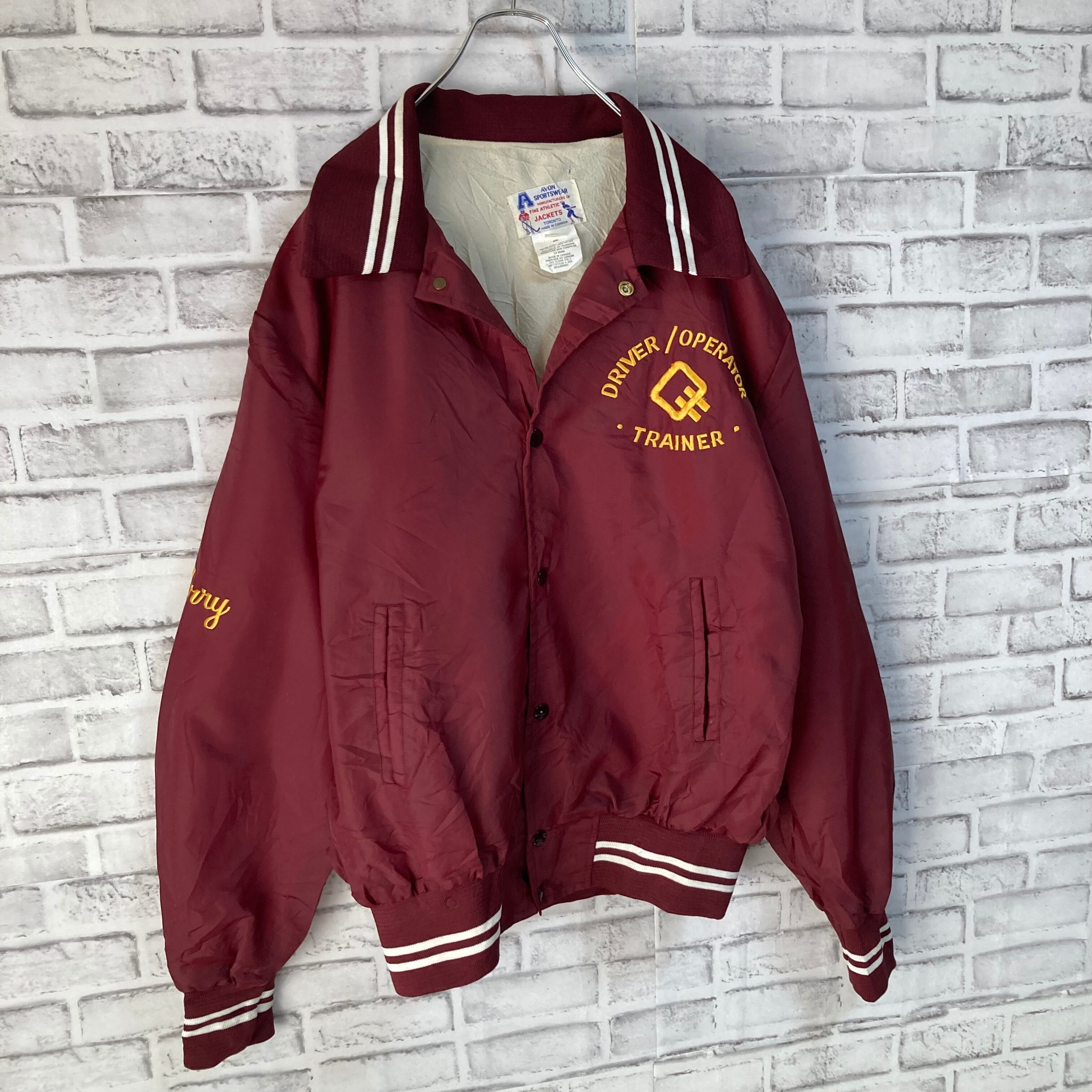 AVON SPORTSWEAR】Stadium Jumper XL 80s-90s Made in CANADA ナイロン  