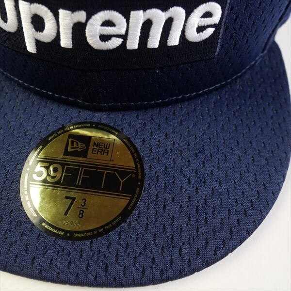 Size【7　3/8(M)】 SUPREME シュプリーム 18SS Mesh Box Logo New Era Navy ニューエラキャップ 紺  【中古品-非常に良い】 20773254